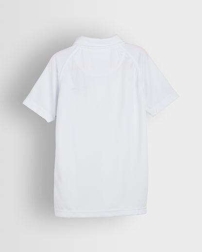 White Technical Polo Shirt