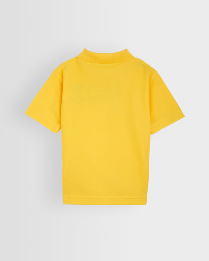 Gold Polo Shirt with logo