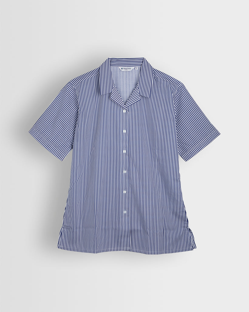 Girls Navy/White Striped Blouse- Year 9 and 10