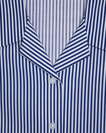 Girls Navy-White Striped Blouse- Year 10 2025 (Discontinued)