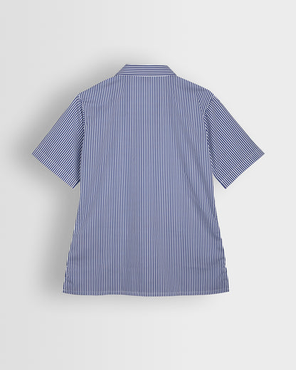 Girls Navy-White Striped Blouse- Year 10 2025 (Discontinued)