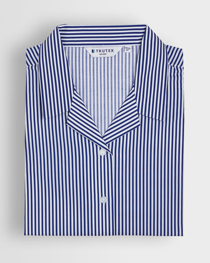 Girls Navy-White Striped Blouse- Year 10 2025 (Discontinued)
