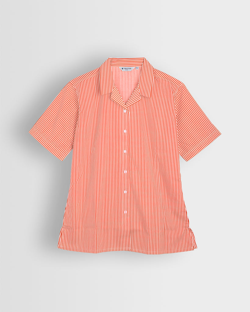 Girls Red/White Striped Blouse- Year 11