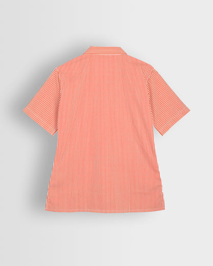Girls Red-White Striped Blouse - Year 11