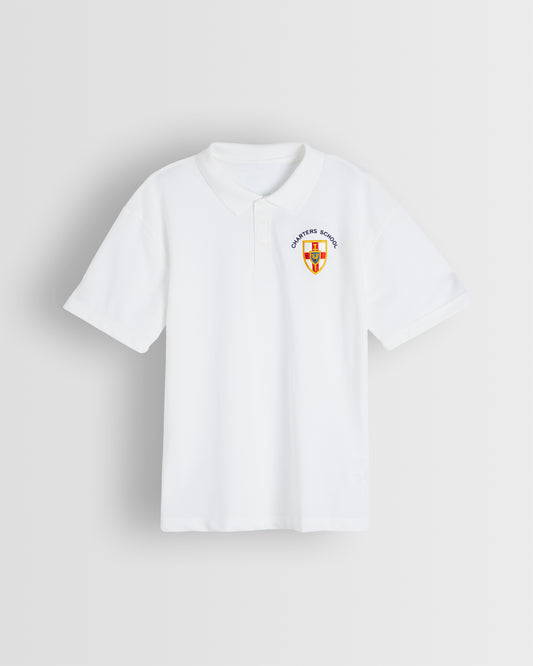 Unisex White Summer Polo Shirt Years 10 to 11 Sept 2024 (discontinued)