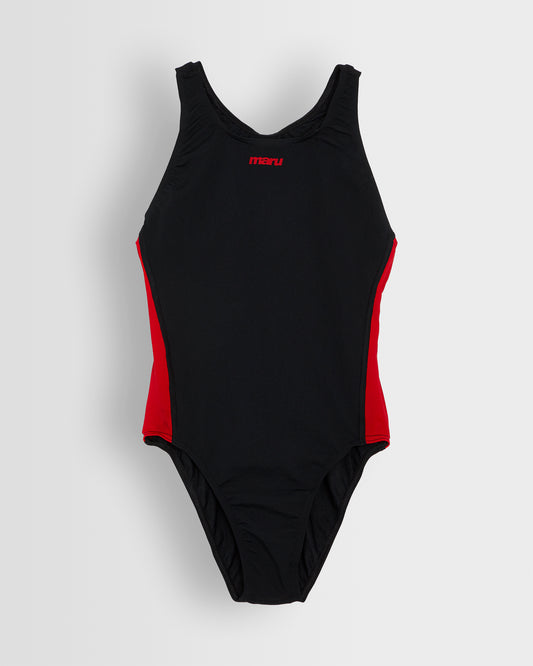 Girls Black-Red Swimsuit