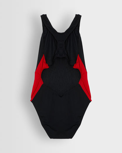 Girls Black-Red Swimsuit