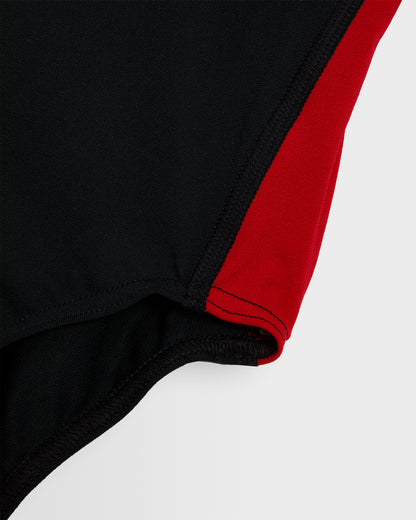 Girls Black-Red Swimsuit