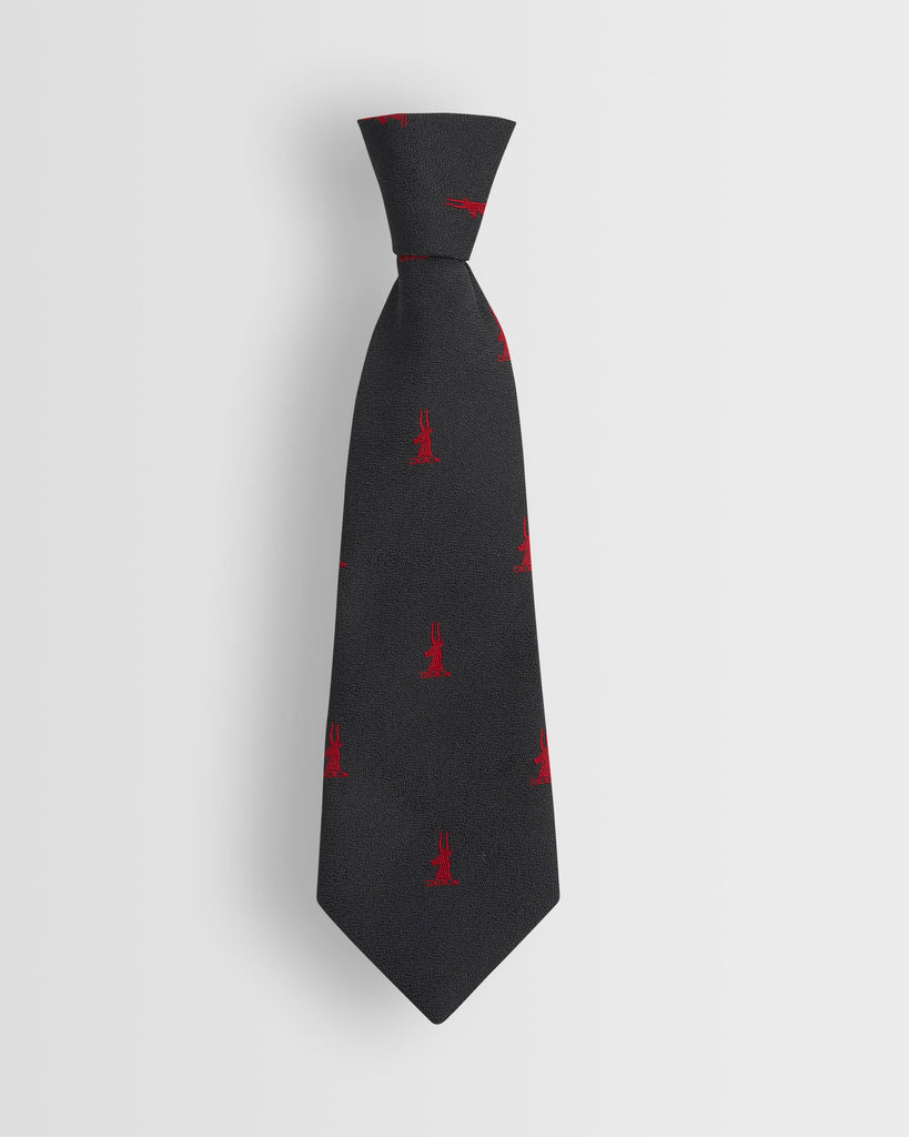 Unisex Black/Red Elasticated Tie