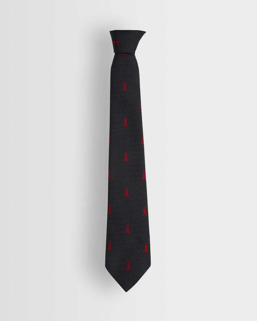 Unisex Black/Red Tie