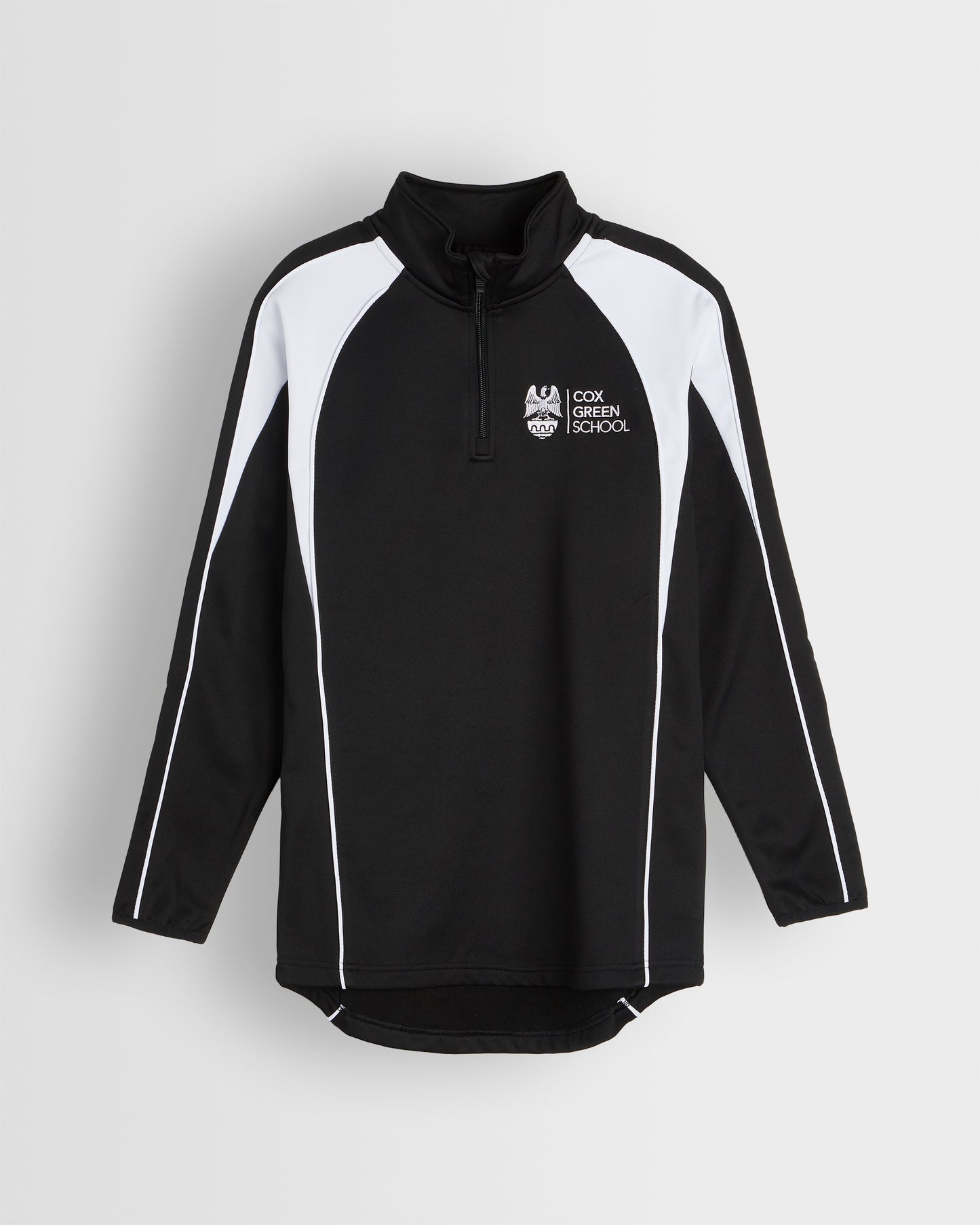 Black-White Mid Layer Track Top