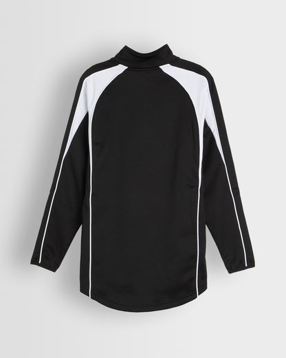 Black-White Mid Layer Track Top