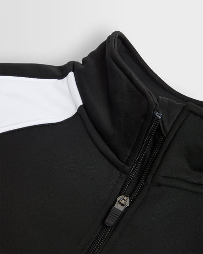 Black-White Mid Layer Track Top