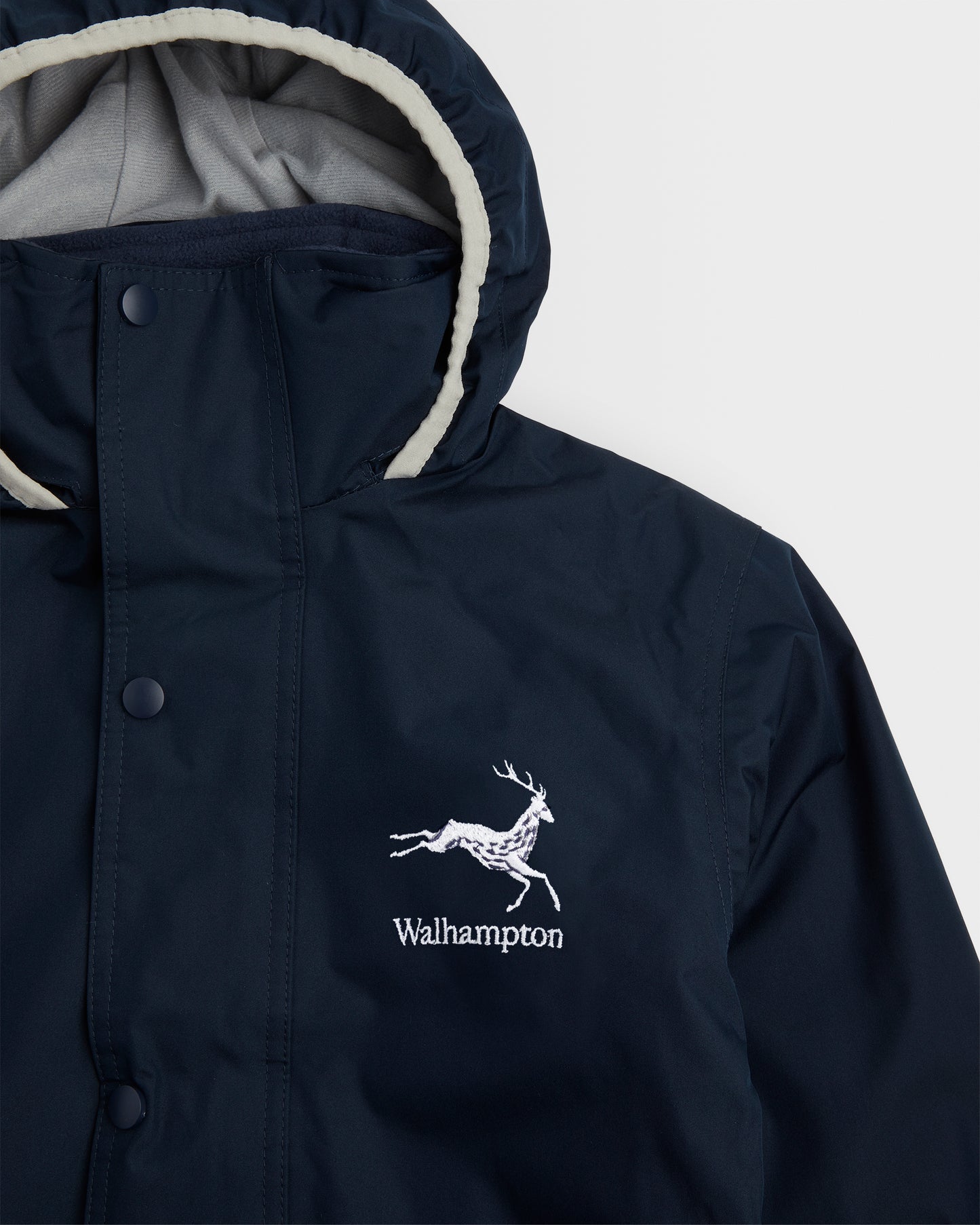 Unisex Navy Fleece Lined Coat