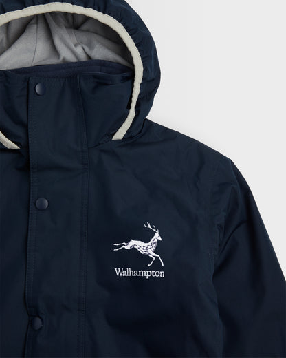 Unisex Navy Fleece Lined Coat