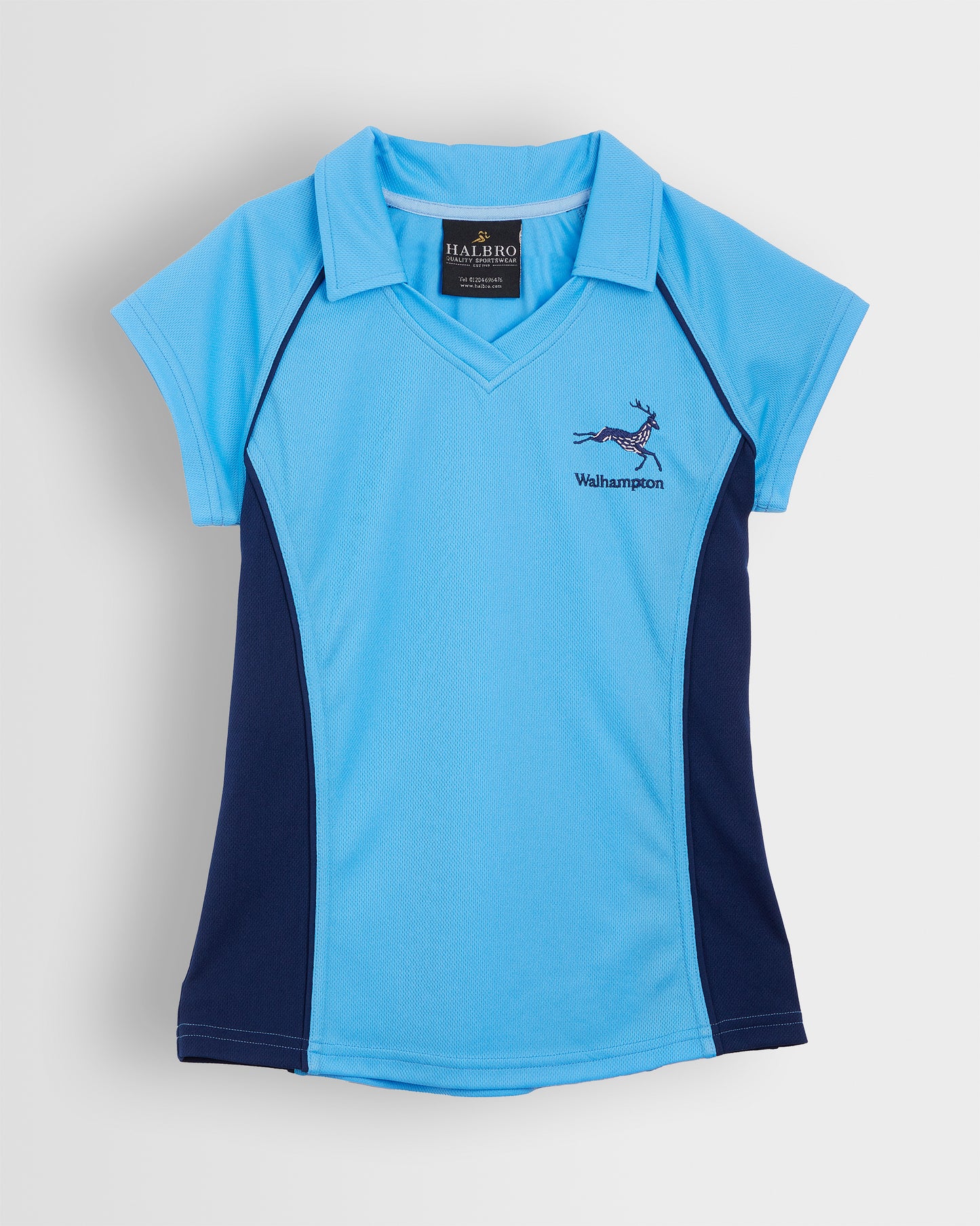 Girls Navy-Sky Games Top
