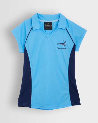 Girls Navy-Sky Games Top