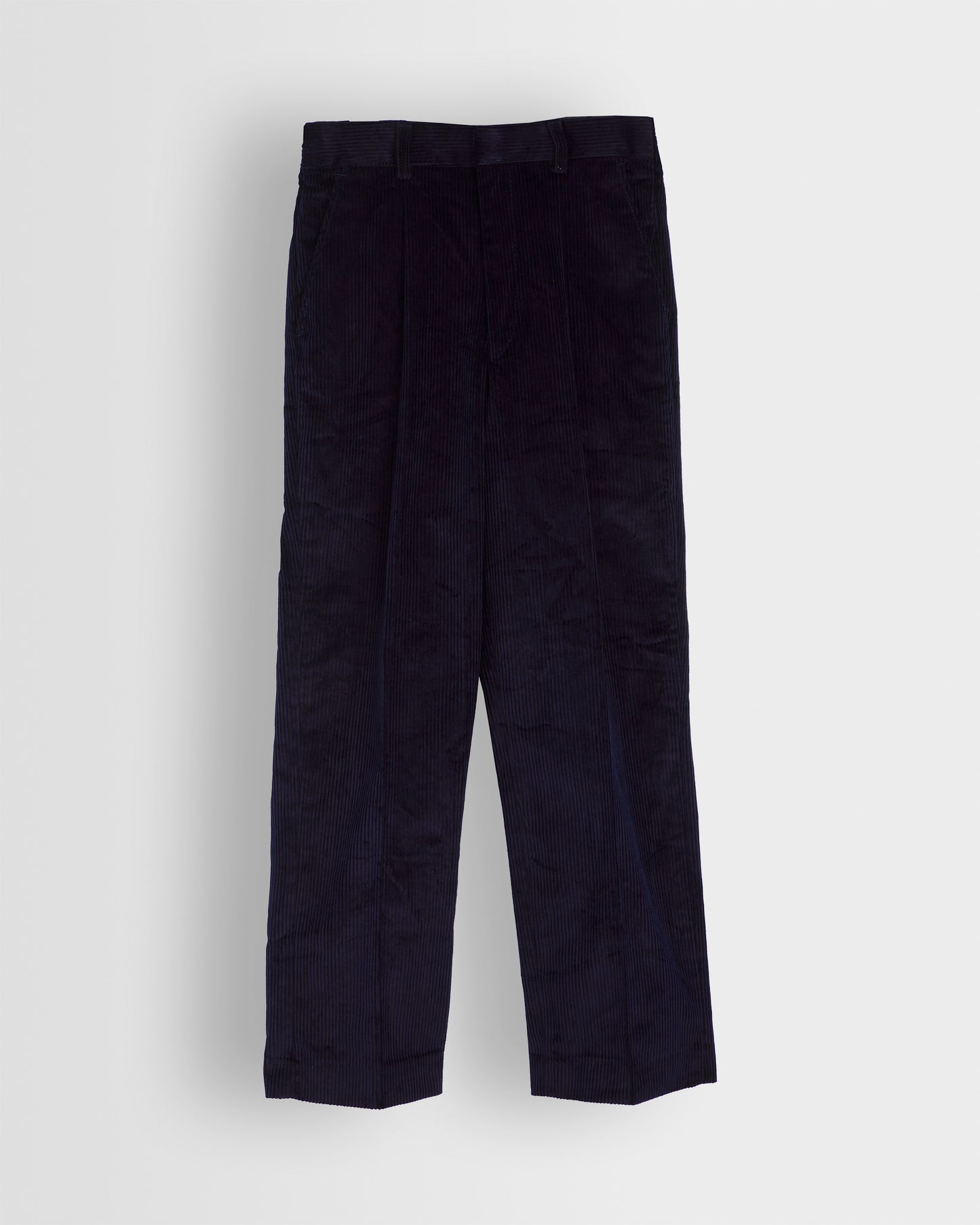 Boys Navy Long Cord Trousers
