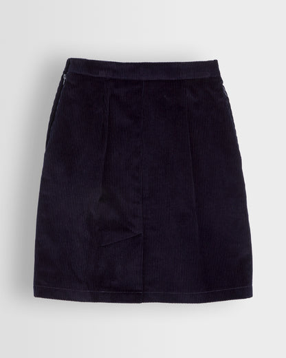 Girls Navy Cord Skirt