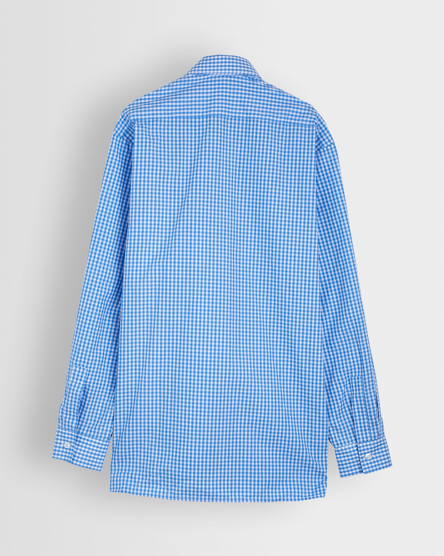 Boys Blue-White Gingham Shirts