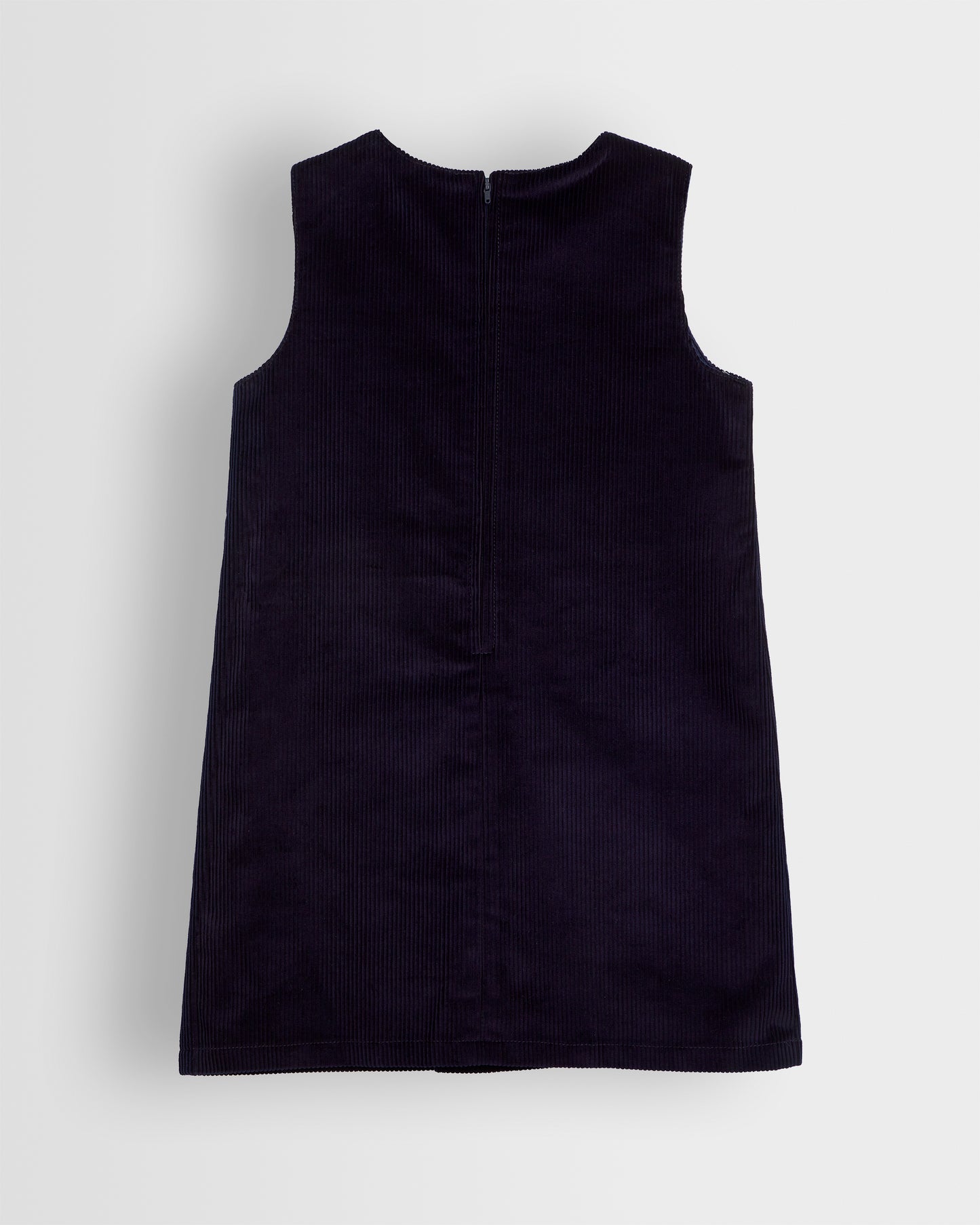 Girls Navy Cord Pinafore