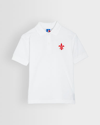 Unisex White Polo