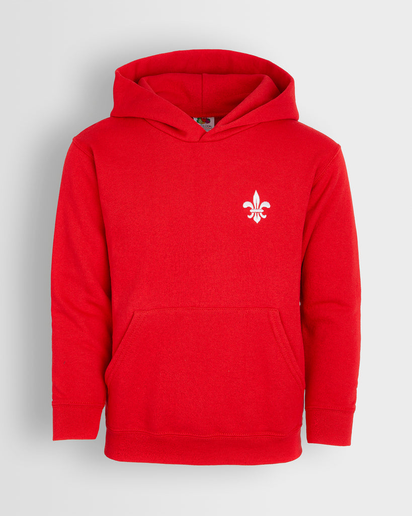 Girls Red Hooded Sweatshirt