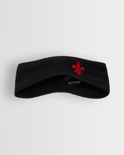 Girls Black Fleece Headband