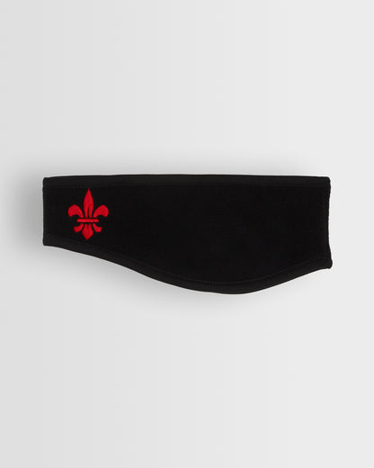 Girls Black Fleece Headband