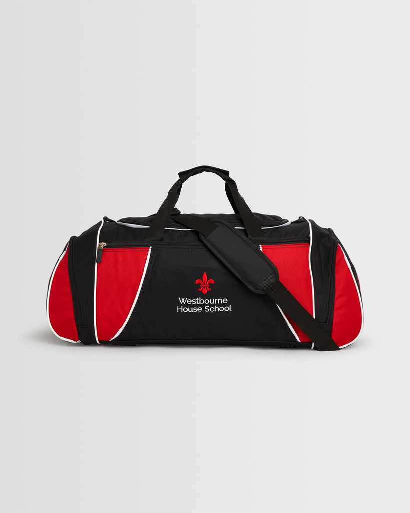 Black/Red Sports Kit Bag