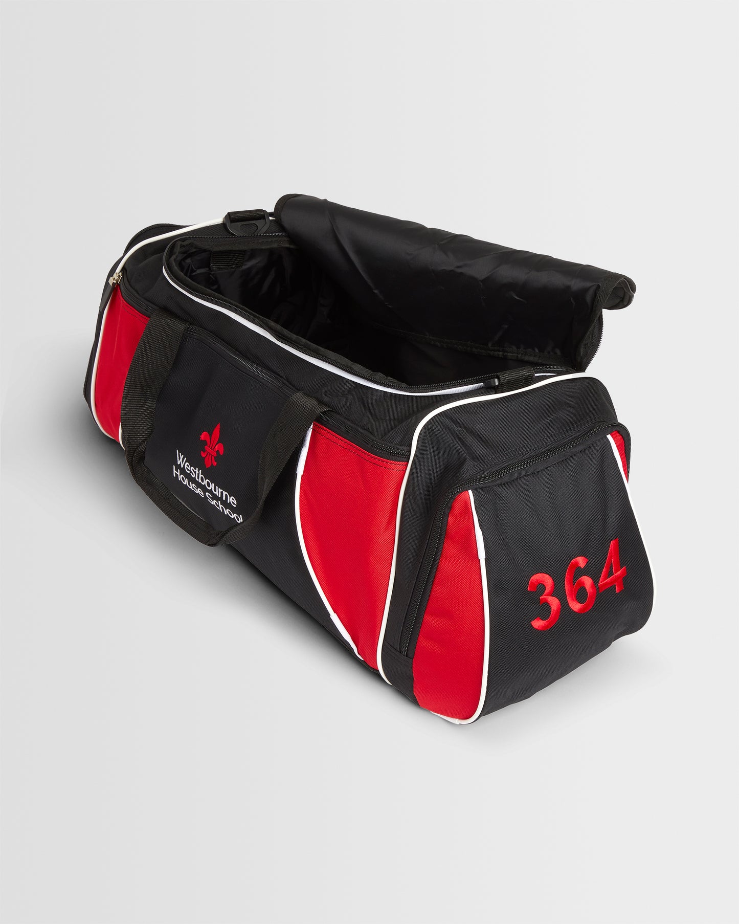Black/Red Sports Kit Bag