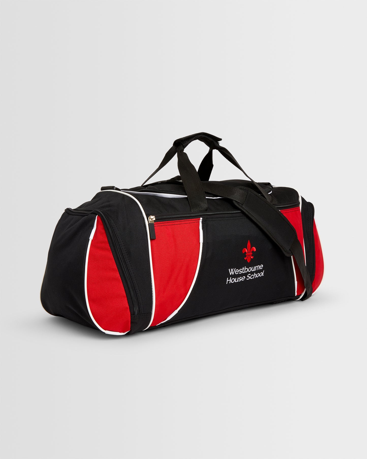 Black/Red Sports Kit Bag