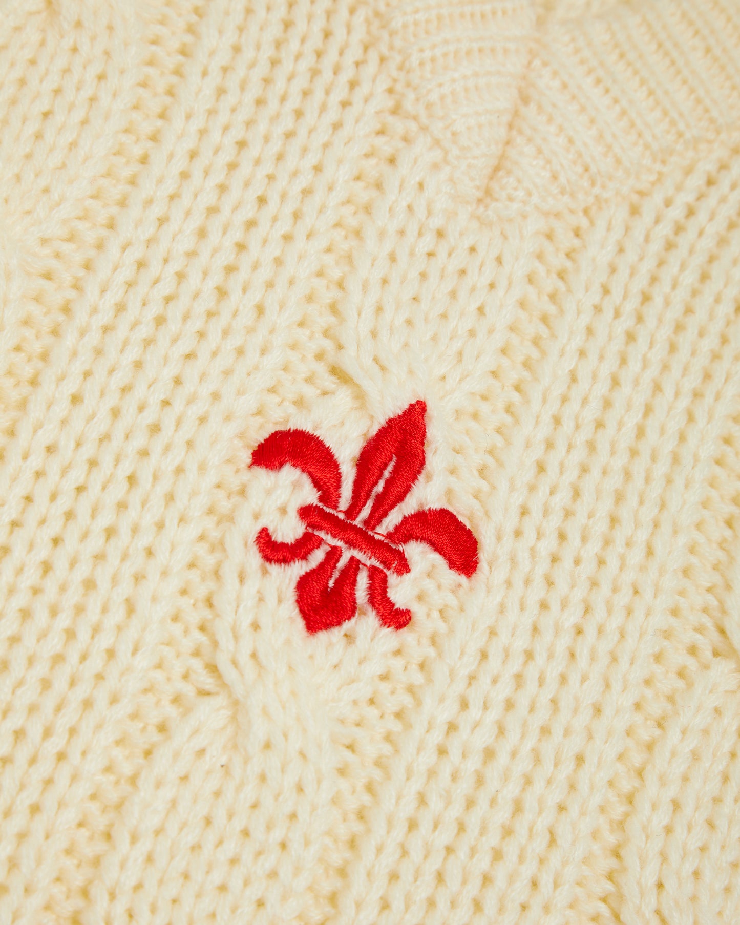 Unisex Cream Cricket Slipover