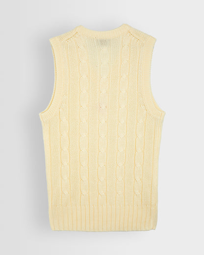 Unisex Cream Cricket Slipover