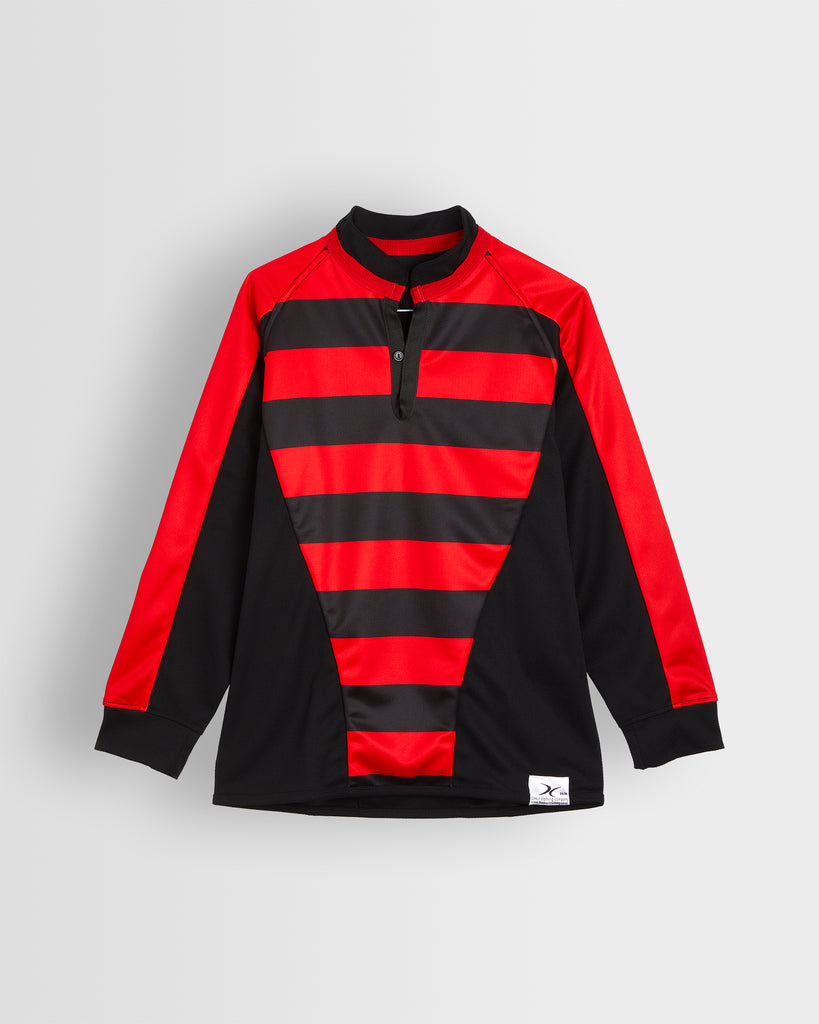 Boys Red/Black Football/Rugby Shirt