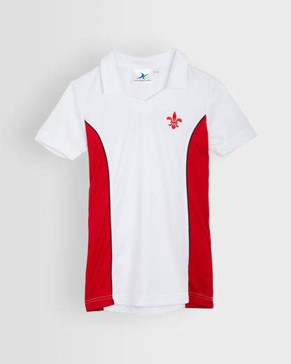 Girls White-Red Games Top