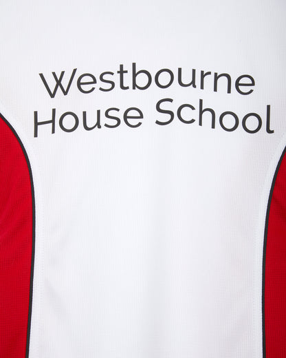 Girls White-Red Games Top
