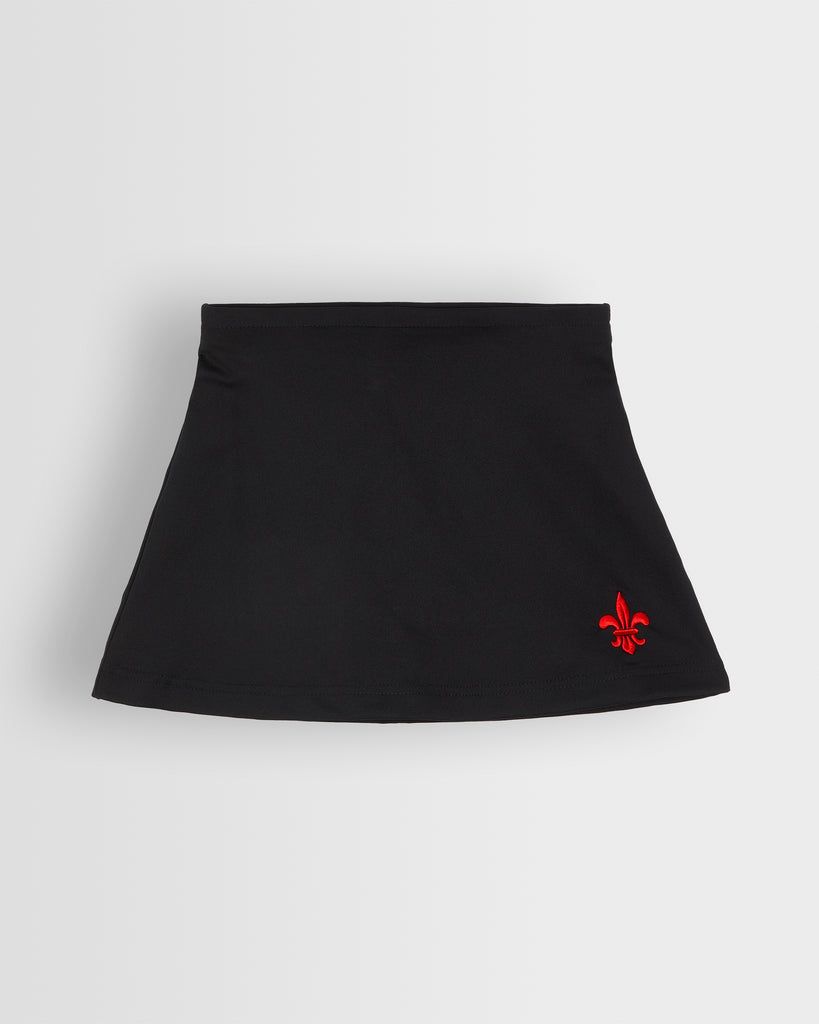 Girls Black Games Skort- Longer length