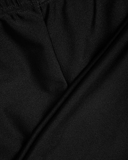 Close up of black swimming jammers fabric