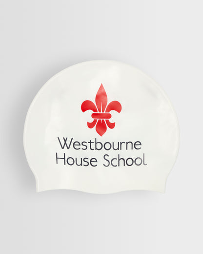 Girls White Swim Cap