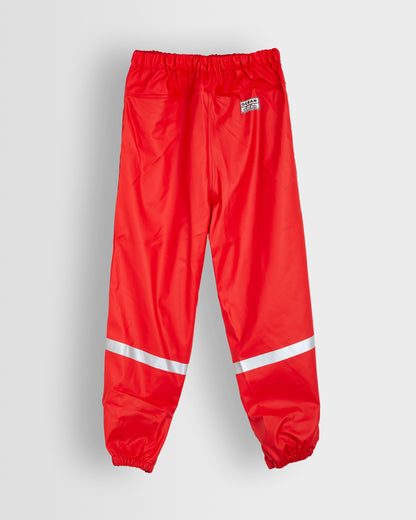 Unisex Red Waterproof Trousers