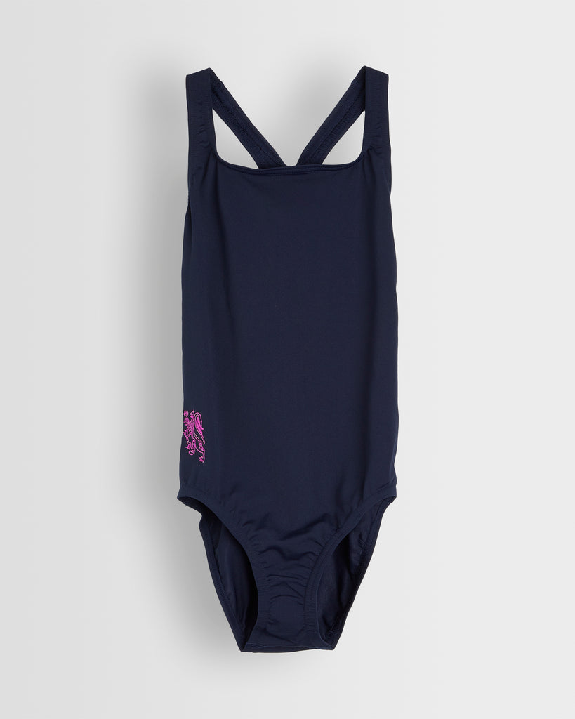 Girls Navy Swimsuit