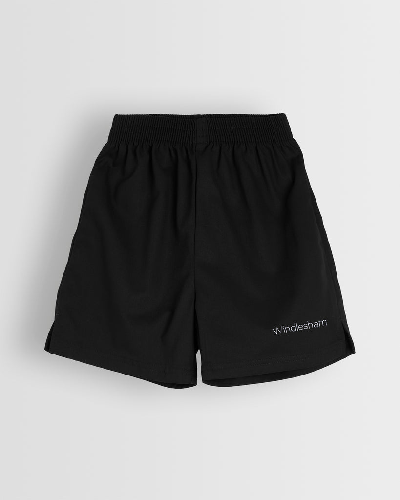 Unisex Black PE Shorts